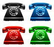 Retro telephones.