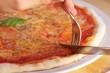 Pizza schneiden