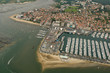 vue aérienne du port de plaisance d'Arcachon, Gironde 33