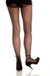 Woman wearing high heels on white background