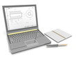 with a notebook with a notebook