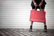 Shopping woman holding bag