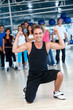 Photo: Man with gym people Man with gym people