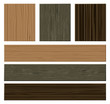 Vector wooden materials collection