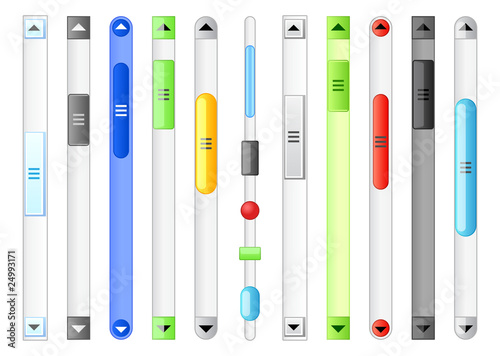 Vector: Scroll bar. Scroll bar.
