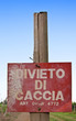 hunting ban sign