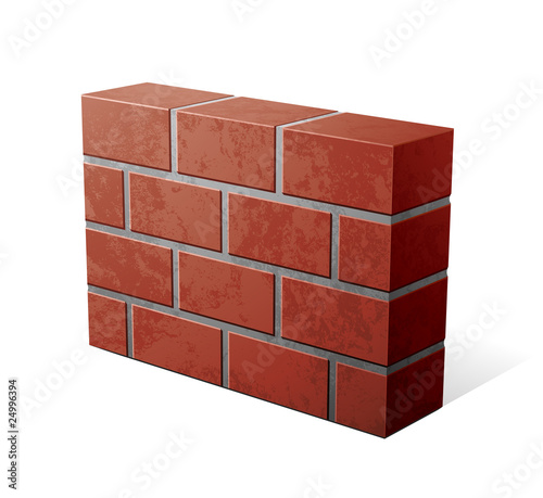 Vektor: mur en briques / firewall pare-feu mur en briques / firewall pare-feu