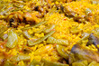 Paella traditional cooked