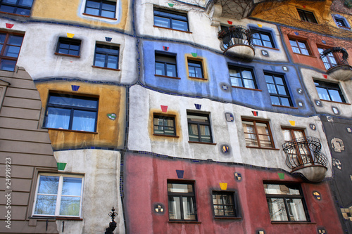 Photo: Colorful Hundertwasserhaus Colorful Hundertwasserhaus