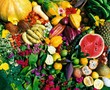Obst, Zitrusfrüchte, Gemüse, Vitamine