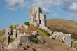 Burgruine Corfe Castle in Südengland