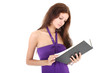 portrait of beautiful girl with book portrait of beautiful girl with book