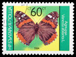 Butterfly on a postage stamp Butterfly on a postage stamp