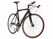 Speed racing bicycle over white background