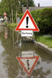 Straßenschild - Überflutung