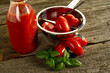 mill with tomatoes and sauce-macinino e salsa pomodoro