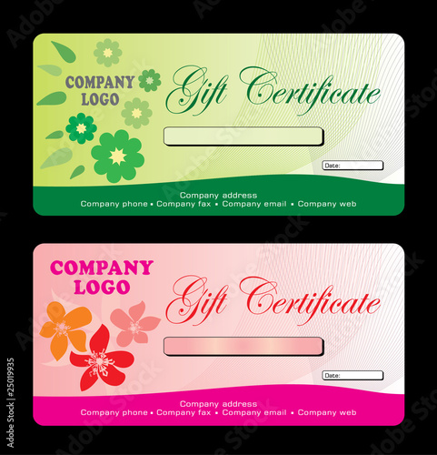 Vector: Gif certificate Gif certificate