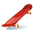 vector illustration of isolated colored skateboard vector illustration of isolated colored skateboard