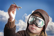 Playing to be a professional pilot