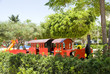 tourist children train park Limassol Cyprus