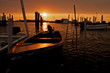 Sunrise shining behind a fishing boat in the Chesapeake Bay. Sunrise shining behind a fishing boat in the Chesapeake Bay.