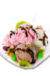 Close up of cold and sweet ice cream