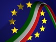 BANDIERA ITALIA SFONDO EUROPA