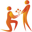 man proposing to a woman