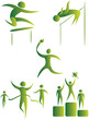 collection of human motifs doing different sports collection of human motifs doing different sports