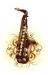Abstract with saxophone