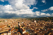 Roofs of Florence and Santa Croce church