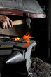Making a decorative pattern on the anvil