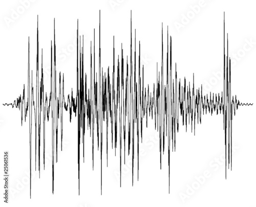 Illustration: audio wave diagram audio wave diagram