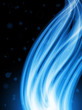 Abstract Colorful Waves on Black Background Abstract Colorful Waves on Black Background