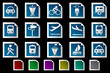 Transportation and Vehicle icons Photo frame series