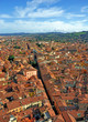 Italy, Bologna aerial view from Asinelli tower Italy, Bologna aerial view from Asinelli tower