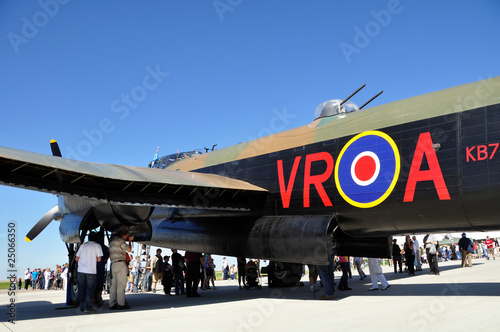 Photo: Fuselage and mid turret of a RAF lancaster bomber Fuselage and mid turret of a RAF lancaster bomber