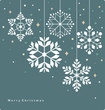 Vector set of snowflakes background
