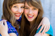 Foto: Two friends hugging Two friends hugging