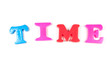 time, written in fridge magnets