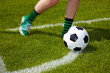Photo: Eckstoß im Fußball Eckstoß im Fußball