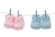 Two Pairs of Retro Baby Booties