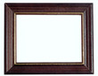 Empty wooden frame