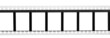 Old blank film strip