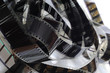 Piled 35 mm film
