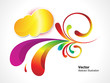 abstract colorful floral