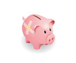 Pink piggy bank