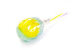 Photo: Colorful lollipop close-up on white Colorful lollipop close-up on white