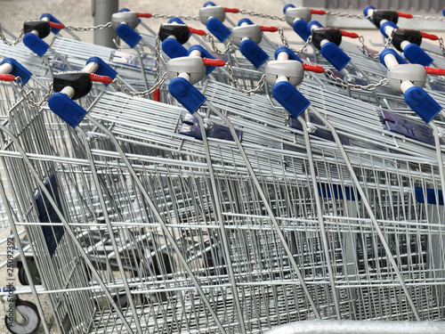 Photo: Shopping cart trolley Shopping cart trolley