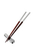 Chopsticks, luxurious wooden chopsticks with metal handle Chopsticks, luxurious wooden chopsticks with metal handle